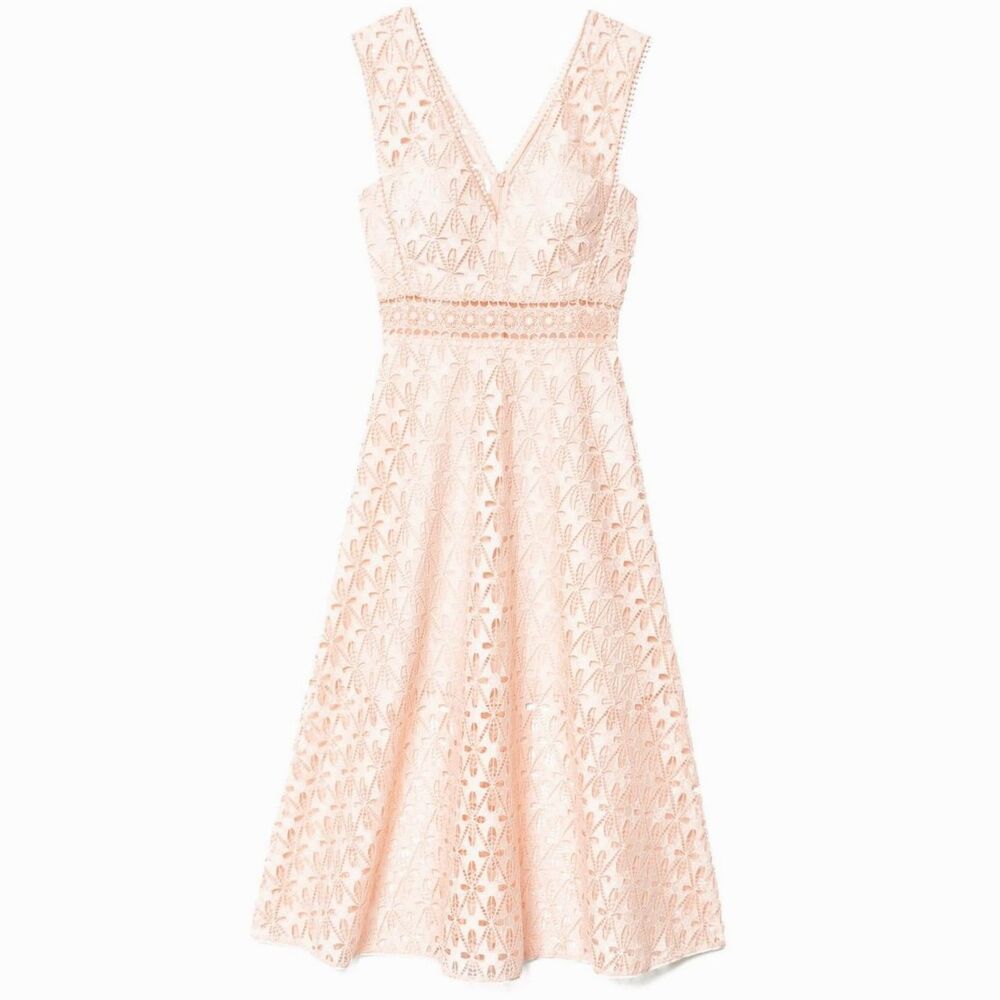 NWOT Sandro Bilali Guipure Lace Dress Women Size 2 - S/M - Picture 3 of 16